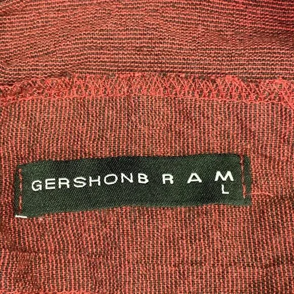 Gershon Bram Women's Lagenlook Crinkle Cropped Wide Leg Pull On Pants Size‎ L - Picture 6 of 13